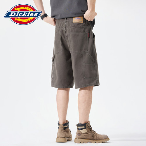 Dickies美式复古拼接牛仔短裤