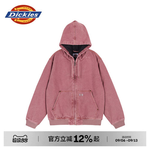 Dickies25秋冬新款牛仔连帽夹克