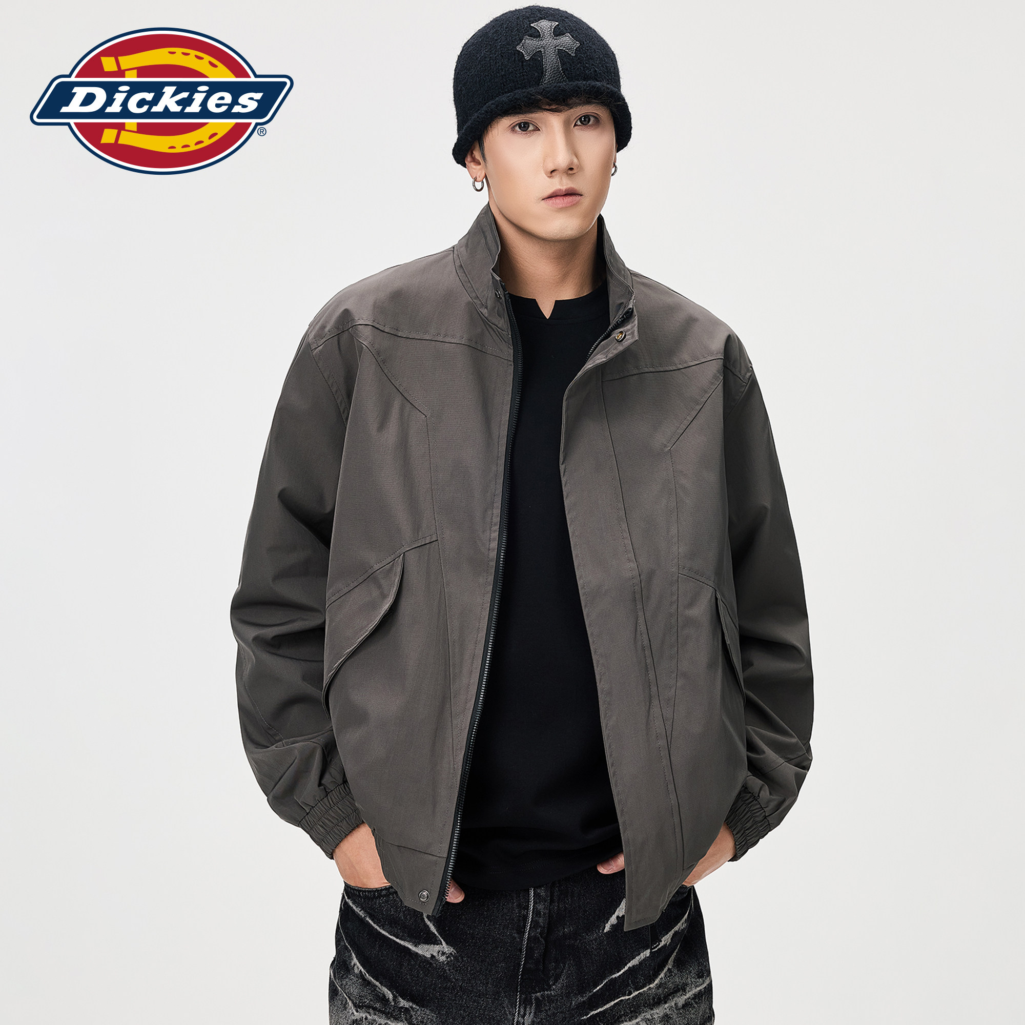 Dickies帝酷适美式立领工装夹克男秋季新款潮流痞帅宽松百搭外套M