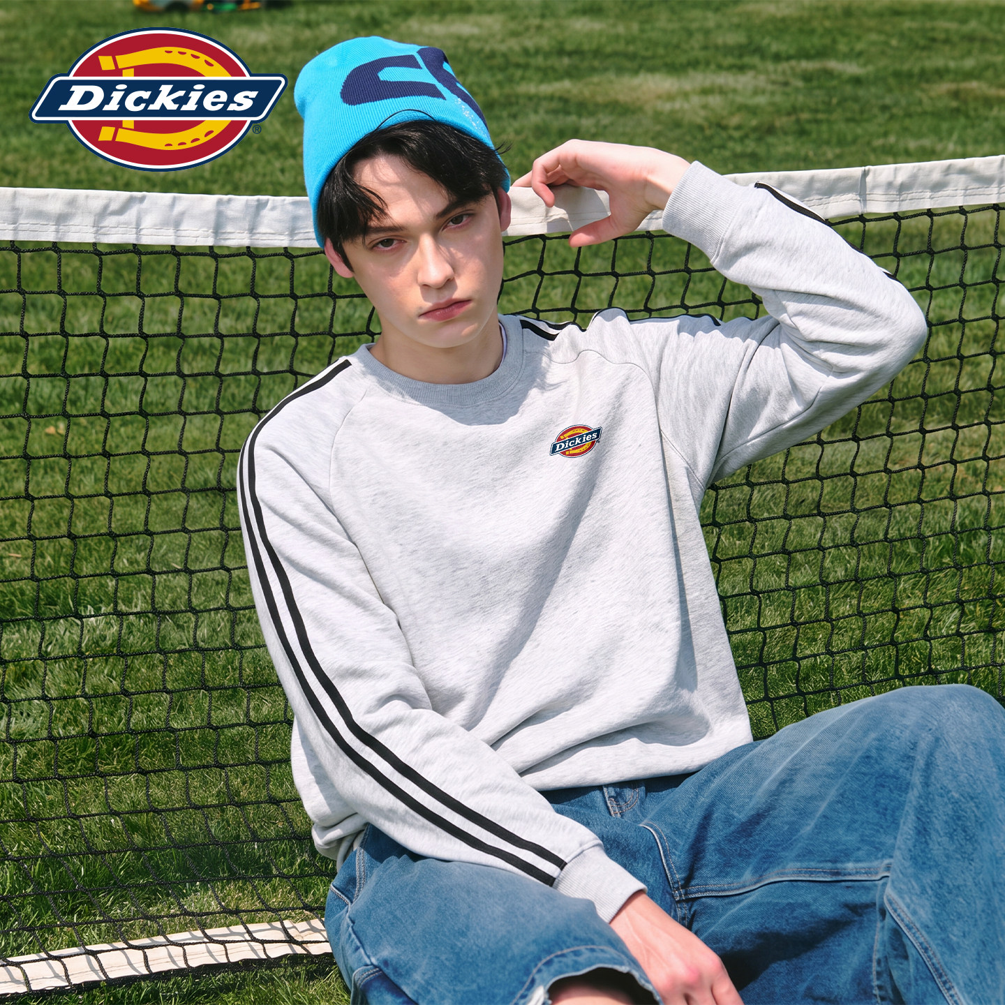 Dickies美式圆领撞色卫衣男款图片