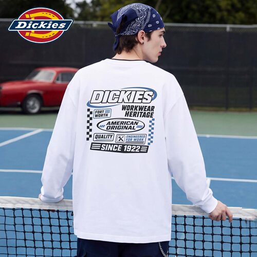 Dickies男士秋季美式印花长袖T恤