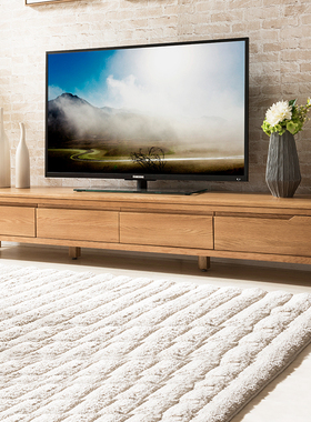 优木家具北美橡木电视柜2米全实木电视柜1.8米小户型1.2北欧原木