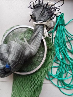 订做便携折叠圆形搬网各种直径和深度或者不加兜的圆型抬网搬罾