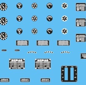 LW35102  1/35 sd.kfz 7 八吨半履带运输车全车系用精密仪表盘车