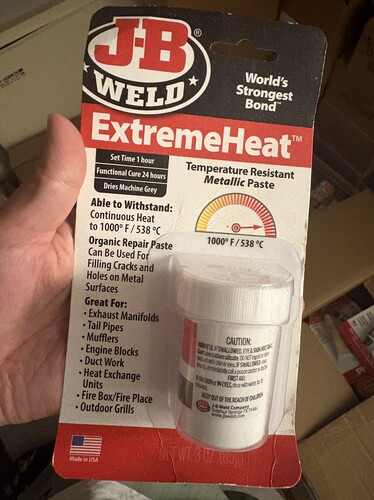 美国进口 原装J-B WELD ExtremeHeat™ 耐高温金属胶泥 85g#37901