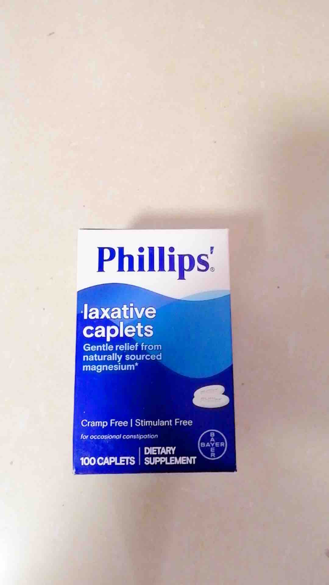 现货 Phillips' Laxative Caplets (100-Count Box)