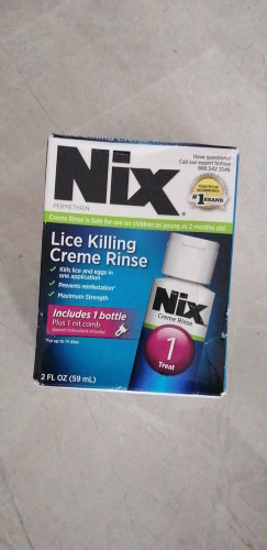 现Nix Nix Lice Treatment Creme Rinse And Nit Removal Comb