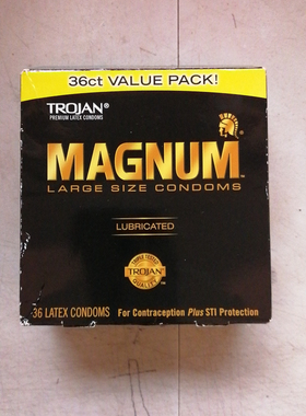 现货 The spot Trojan Condom Magnum Lubricated 36只装