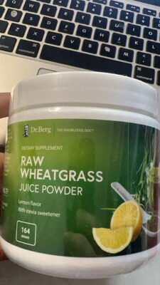 现货促Dr. Berg's Raw Wheatgrass Juice Powder USDA Certified