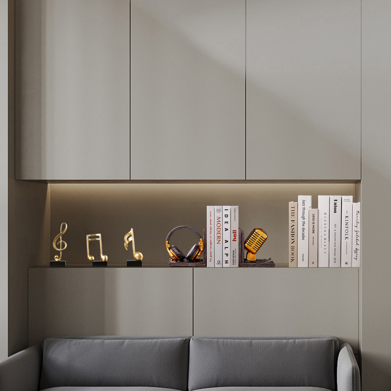 书挡摆件高级感书立架玄关柜固定书本收纳神器办公室文件整理书夹