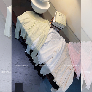 现货闪发钟菲菲蕾丝拼接冰丝防晒开衫薄款夏天女外搭罩衫2026新款