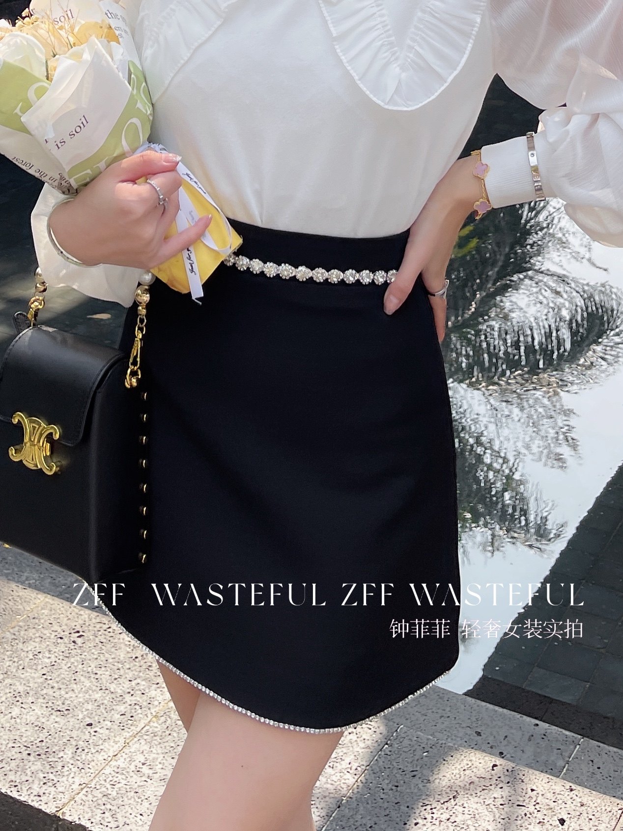 现货闪发2026年新款半身裙女设计感小众a字高级感高腰短裙时尚显