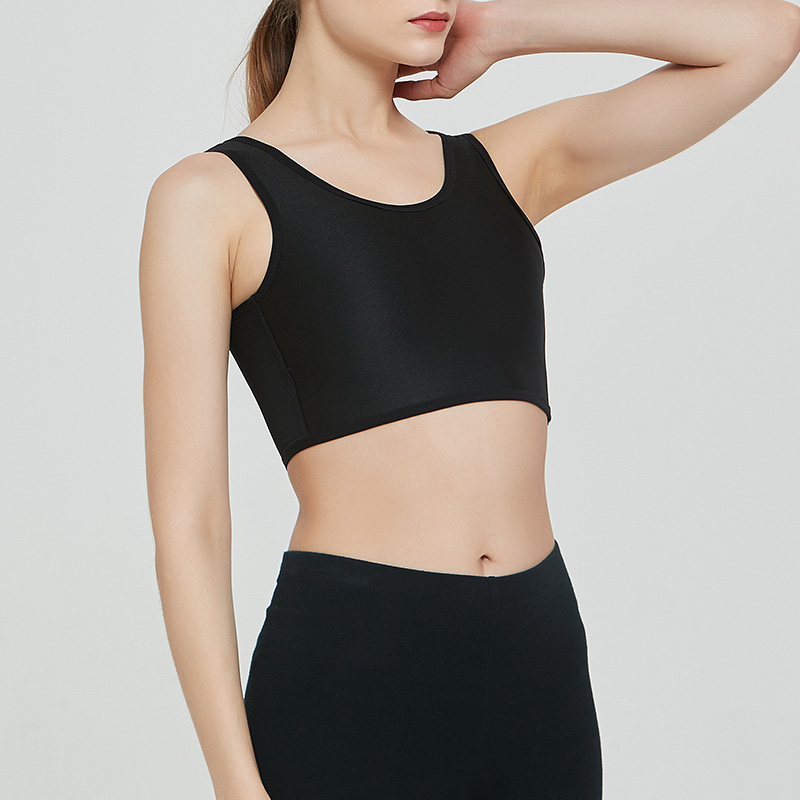 弹性魔术贴束胸背心内衣les大胸显小塑身无痕短款魔鬼贴tt束胸衣
