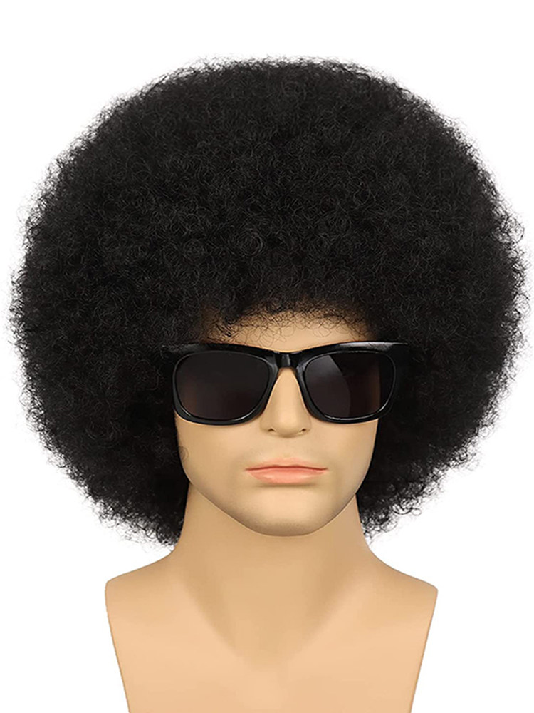 爆炸头假发男式短款非洲黑人头套蓬松复古cosplay afro wigs欧美