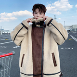 冬季宽松外套大码羊羔毛棉服男女潮牌加厚棉衣6661P118控178，男装棉衣，电商A034