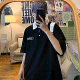 潮时尚短袖polo衫流行宽松休闲上衣男装大码T恤A0342205P30，男装Polo衫，电商A034