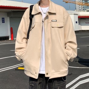 秋新款休闲外套茄克 日系潮男纯色夹克港风外景 888 P78控118，男装夹克，电商A034