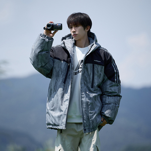 港风冬款大码连帽棉衣男装休闲加厚棉服潮牌外套6678 P118控168，男装棉衣，电商A034