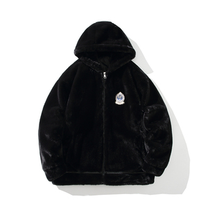 冬季百搭外套连帽毛绒棉服男女休闲加厚大雕棉衣 6673 P118控168，男装棉衣，电商A034