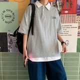 潮时尚短袖polo衫流行宽松休闲上衣男装大码T恤A0342205P30，男装Polo衫，电商A034