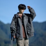 相机片外景高级感皮衣外套潮流男大码休闲机车夹克6655P88控138，男装皮衣，电商A034