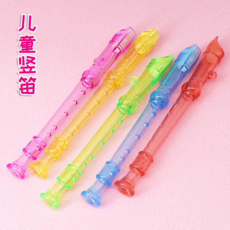 6孔迷你竖笛儿童早教透明小笛子创意宝宝乐器吹奏音乐玩具礼品