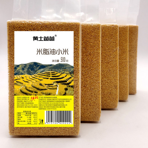 黄土爸爸米脂小米羊粪种植黄小米