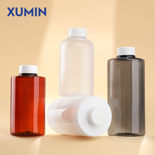 现货化妆品包材300ml圆肩沐浴露洗发水瓶子500ml大容量纯露精华瓶