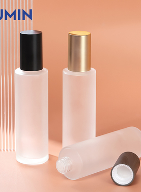 现货特惠100-120ml磨砂玻璃拧盖瓶 含内塞化妆品空瓶 爽肤水瓶GQE