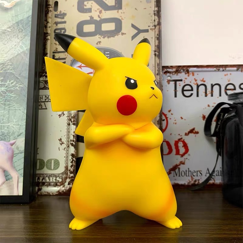 皮卡丘宠物小精灵 生气皮卡丘 摆件潮流盲盒 模型公仔手办玩具