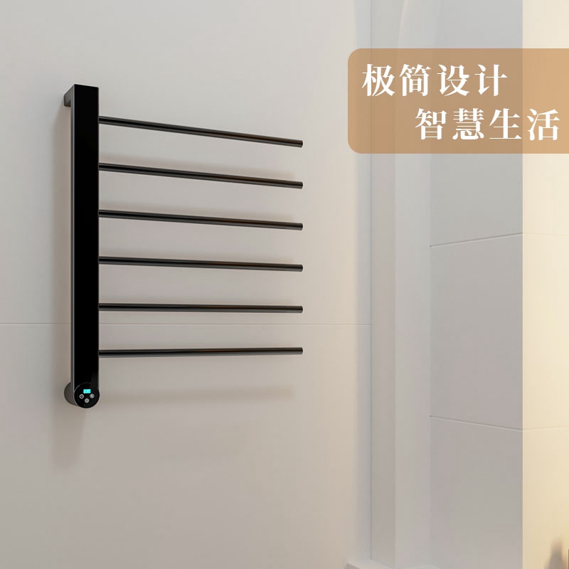 洁诺智能变频加热毛巾架防烫手