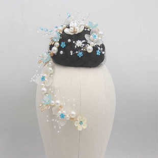 新款傣族独舞表演头饰滇南映少发饰古典舞少数民族舞台头饰胶州歌