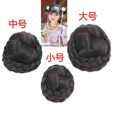 古装新娘影楼cos丸子头假发包