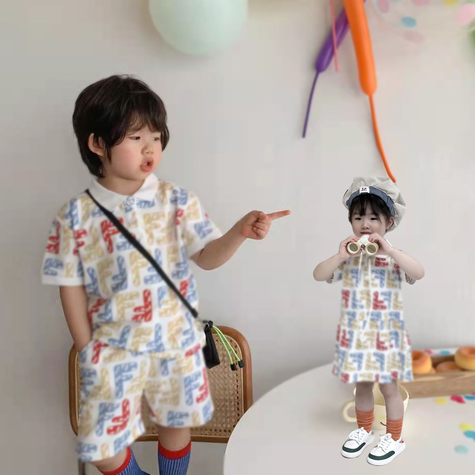 兄妹装童装帅气夏季两件套