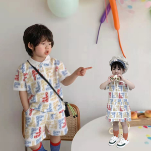 兄妹装童装帅气夏季两件套