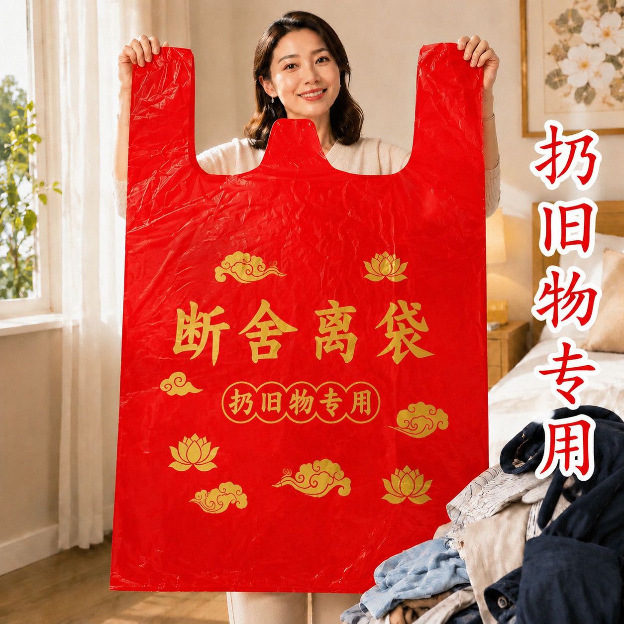 扔衣服专用断舍离手提式加厚加大图片