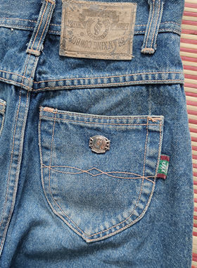 ShanXing牛仔裤90年代古着vintage牛仔裤哈伦萝卜裤怀旧复古经典