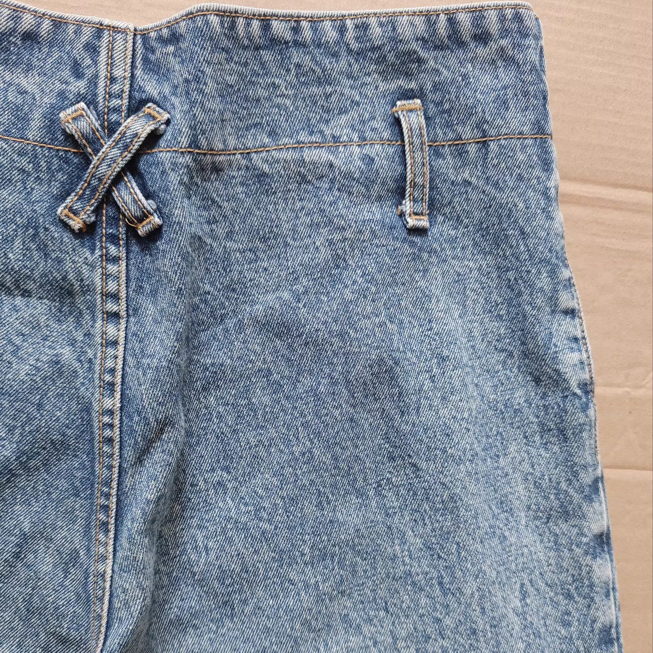 全新RIO牛仔裤哈伦萝卜裤女士古着vintage牛仔哈伦裤水洗90s年代