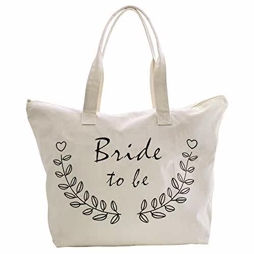 elegantpark bride to be tote bag for wedding bridal