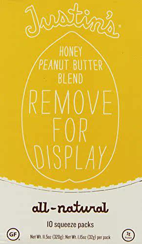 justins nut butter: honey peanut butter squeeze pac