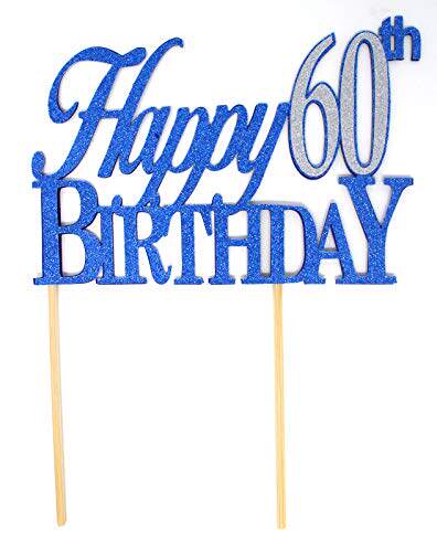 all about details happy 60th birthday cake topper,1