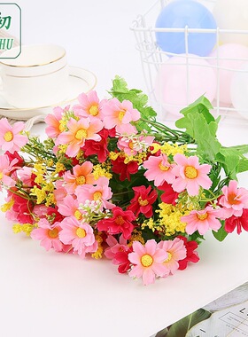 销仿真花跳舞兰绢花凹槽舞台雏菊