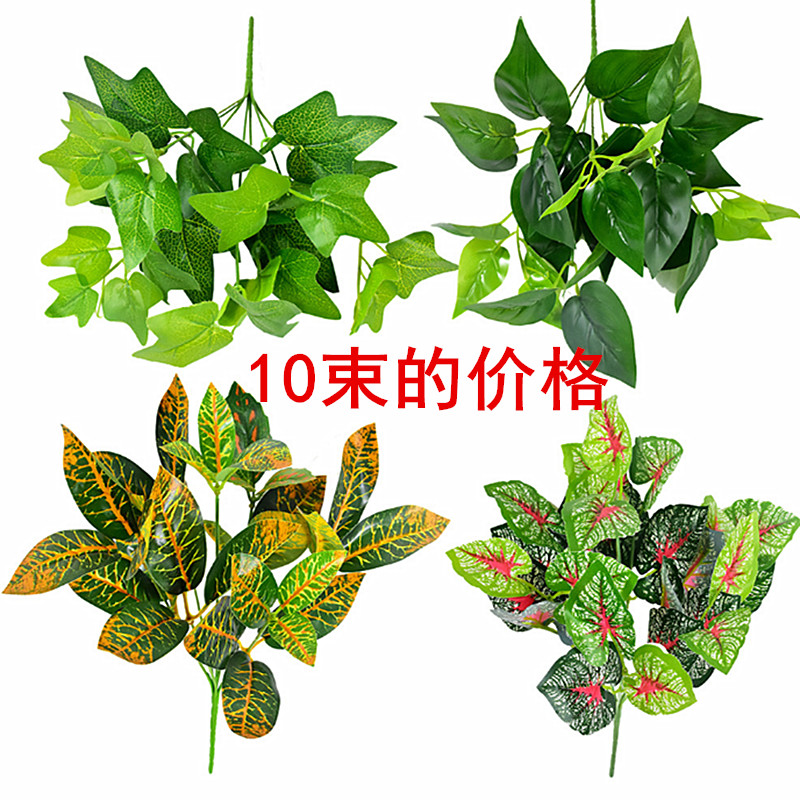 仿真绿植单束绿萝龟背叶