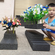 插花泡沫块仿真花底座大块花泥室内外花槽花箱底板珍珠海绵泡沫板