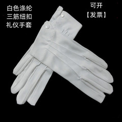 găng tay da hàn Nút gốc ba gân bằng polyacrylic màu trắng nghi lễ đánh giá găng tay mỏng bảo vệ nylon cho nam và nữ găng tay lao động găng tay cách nhiệt