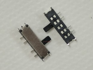 拨动开关 滑动微动 小迷你型 三档八脚贴片MSK13C01 8脚3档