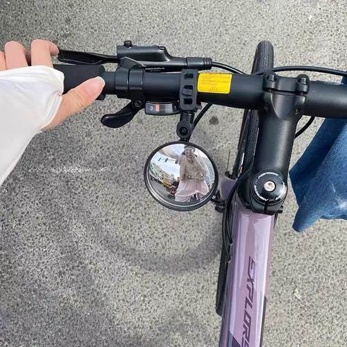 山地自行车后视镜通用电动车反光镜广角凸面镜专用骑行装备配件