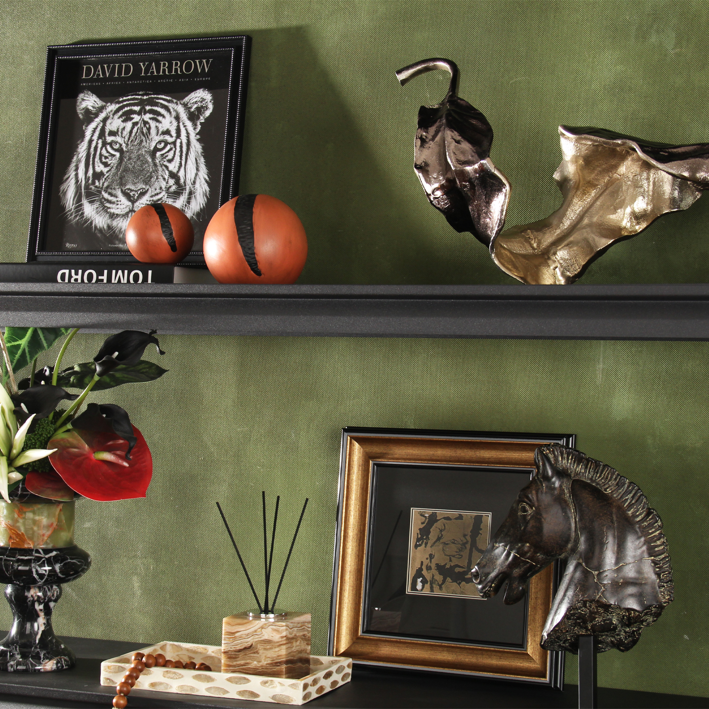 样板间售楼处书房博古架香薰摆件