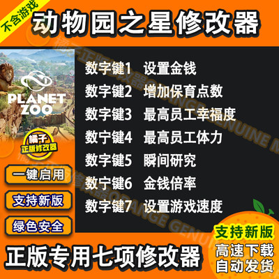 动物园之星Plantezoo Steam修改器 正版辅助工具科技 不含游戏