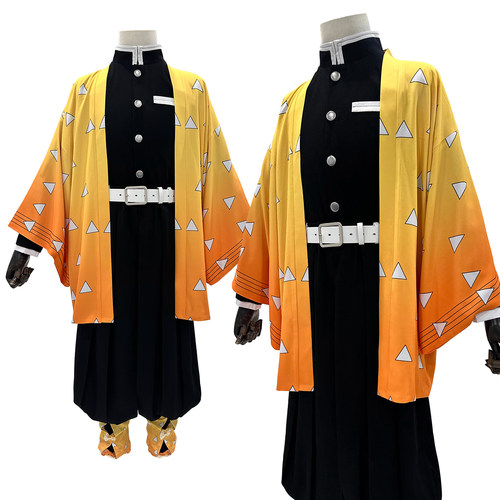 HOLOUNCOSER小欧家鬼灭鬼杀我妻善逸雷之呼吸鸣柱COS服C服